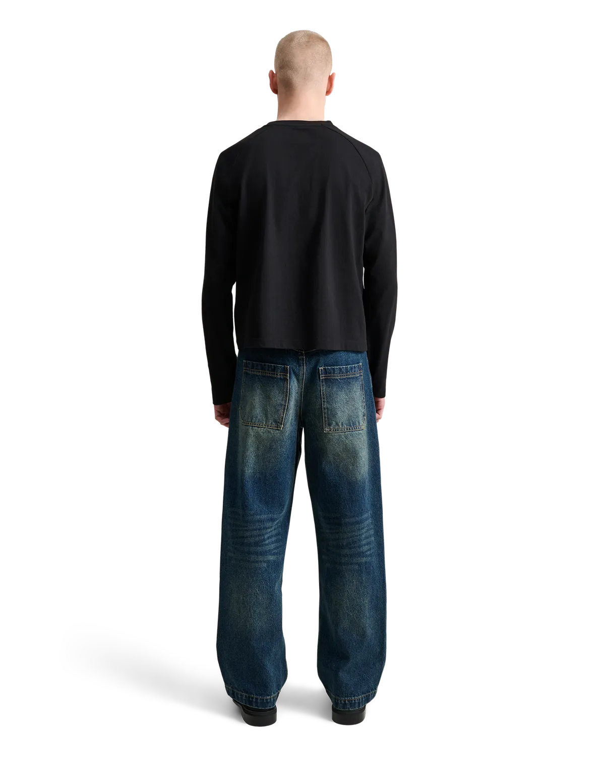 Alis Sol langærmet t-shirt sort broderet logo
