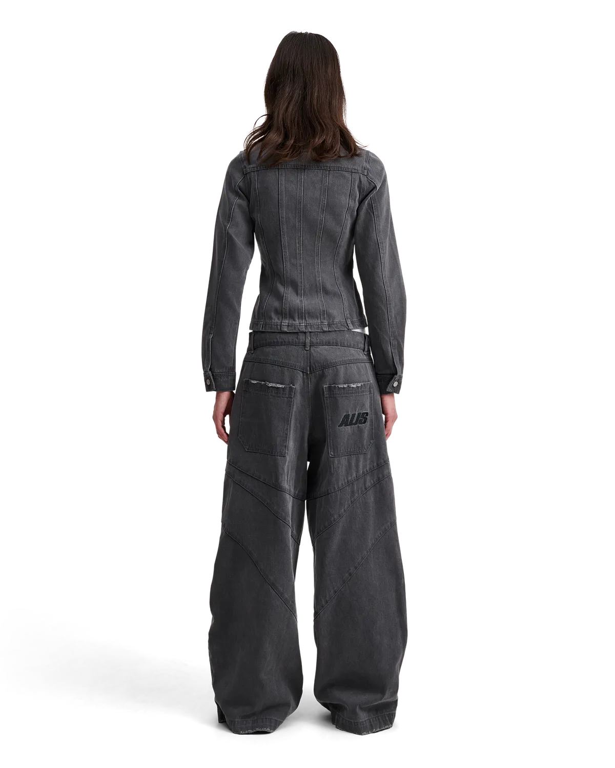 Alis Danie Barrel Denim Pants jeans grå barrel