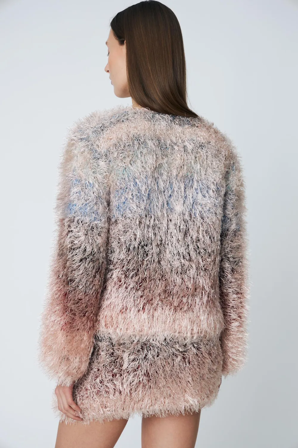 DAWNXDARE Fuzzy 942 cardigan twilight blød