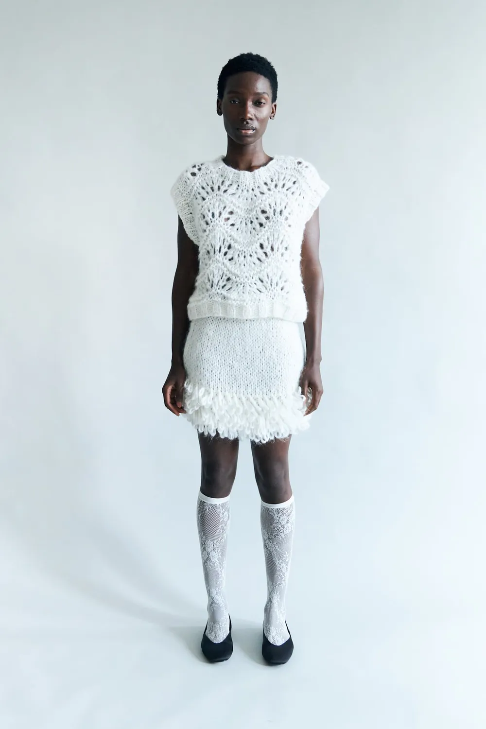 DAWNXDARE Copa strik top 102 Chalk mohair