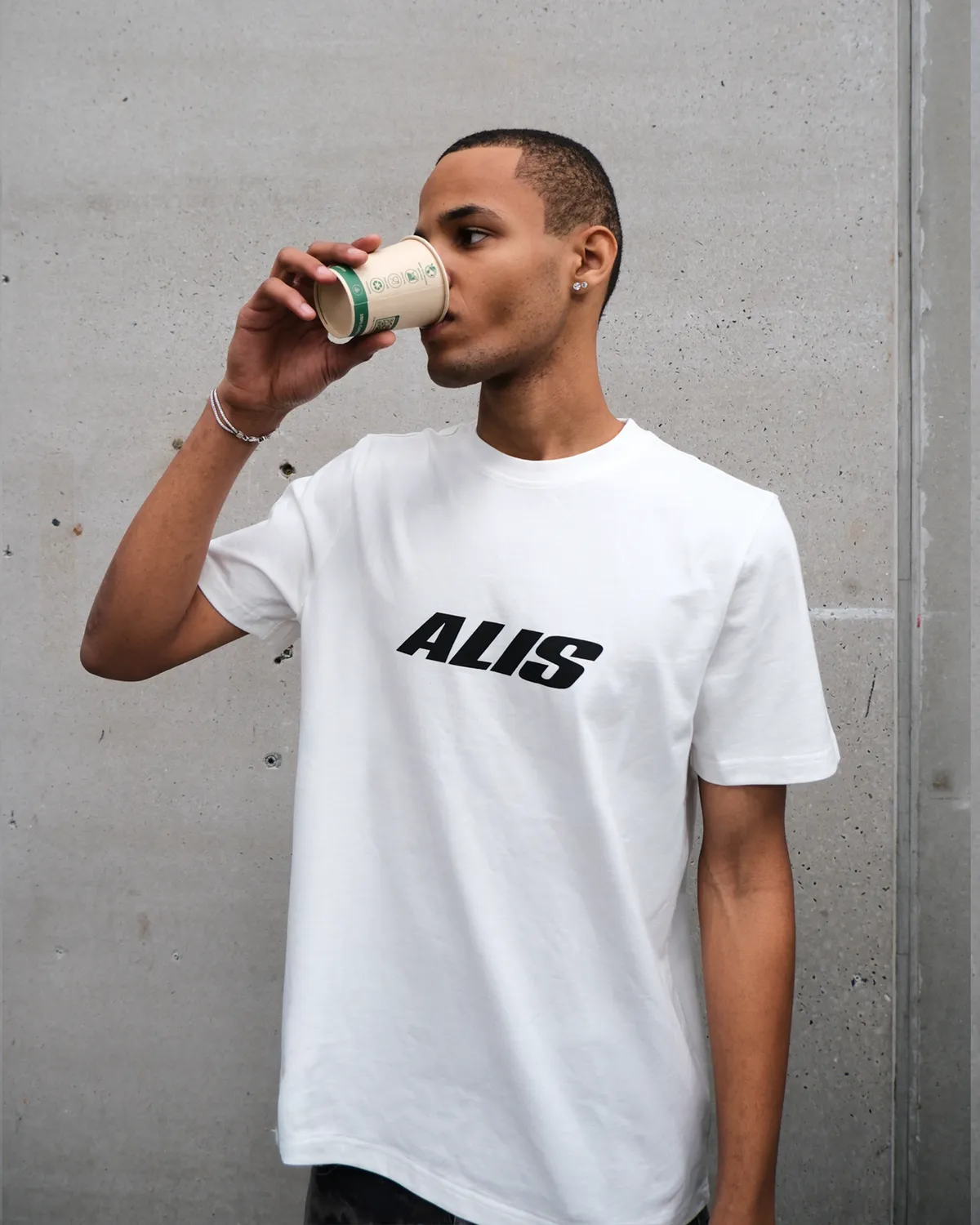 Alis Jeron Essential T-shirt hvid bomuld