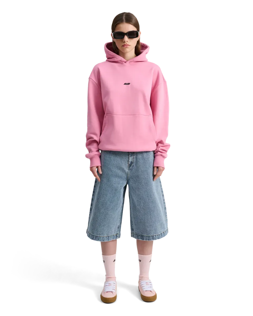 Alis Aori hættetrøje solid pink oversized