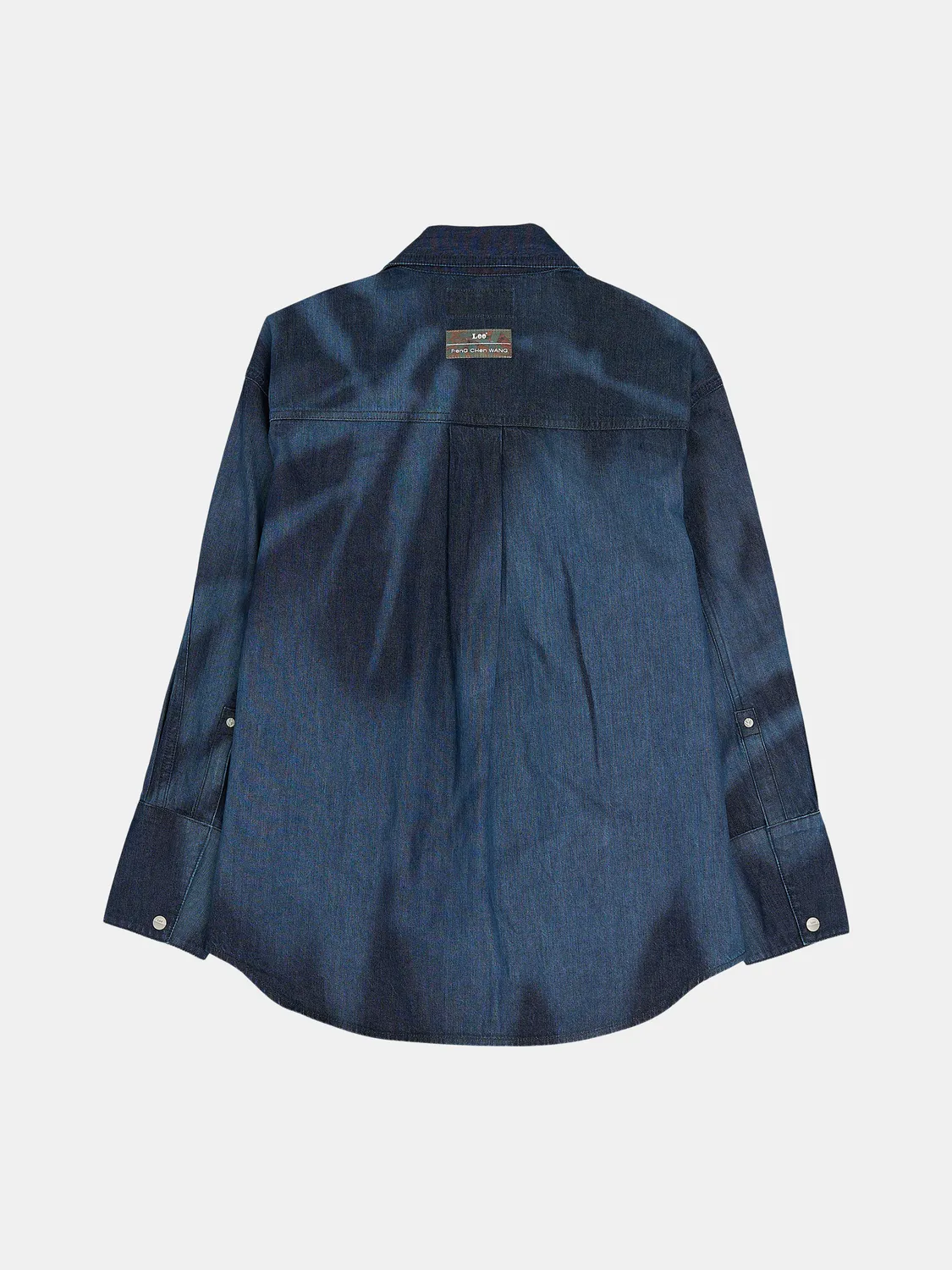 Lee x Feng Chen Wang denimskjorte mørk oversize