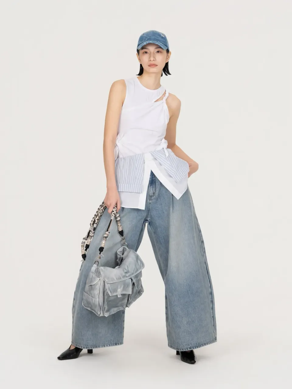 Feng Chen Wang Knotted tanktop hvid