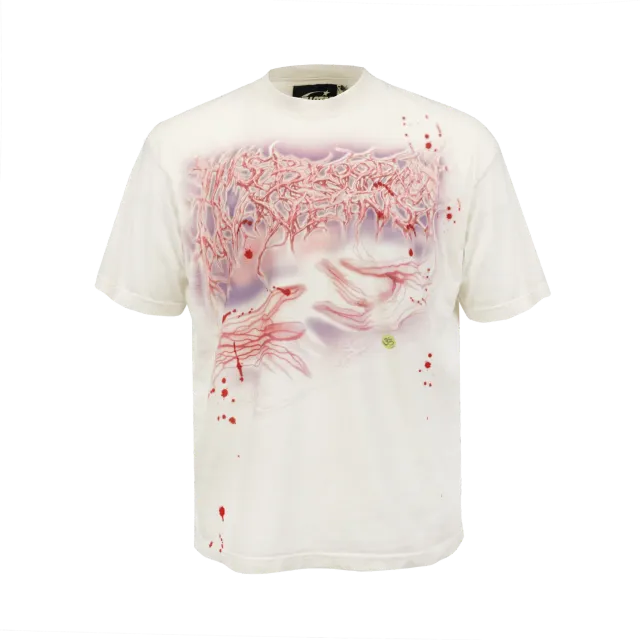 Hellstar Blood in My Veins T-shirt hvid print