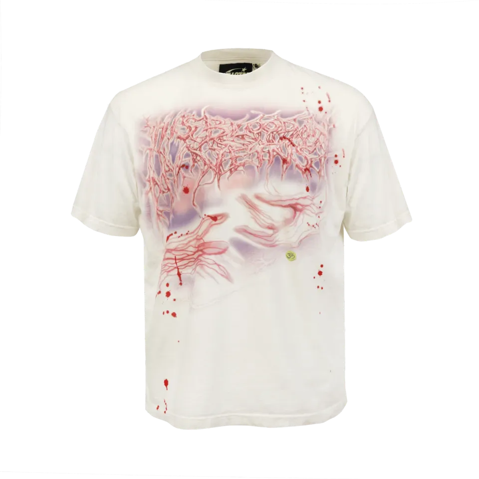 Hellstar Blood in My Veins T-shirt hvid print
