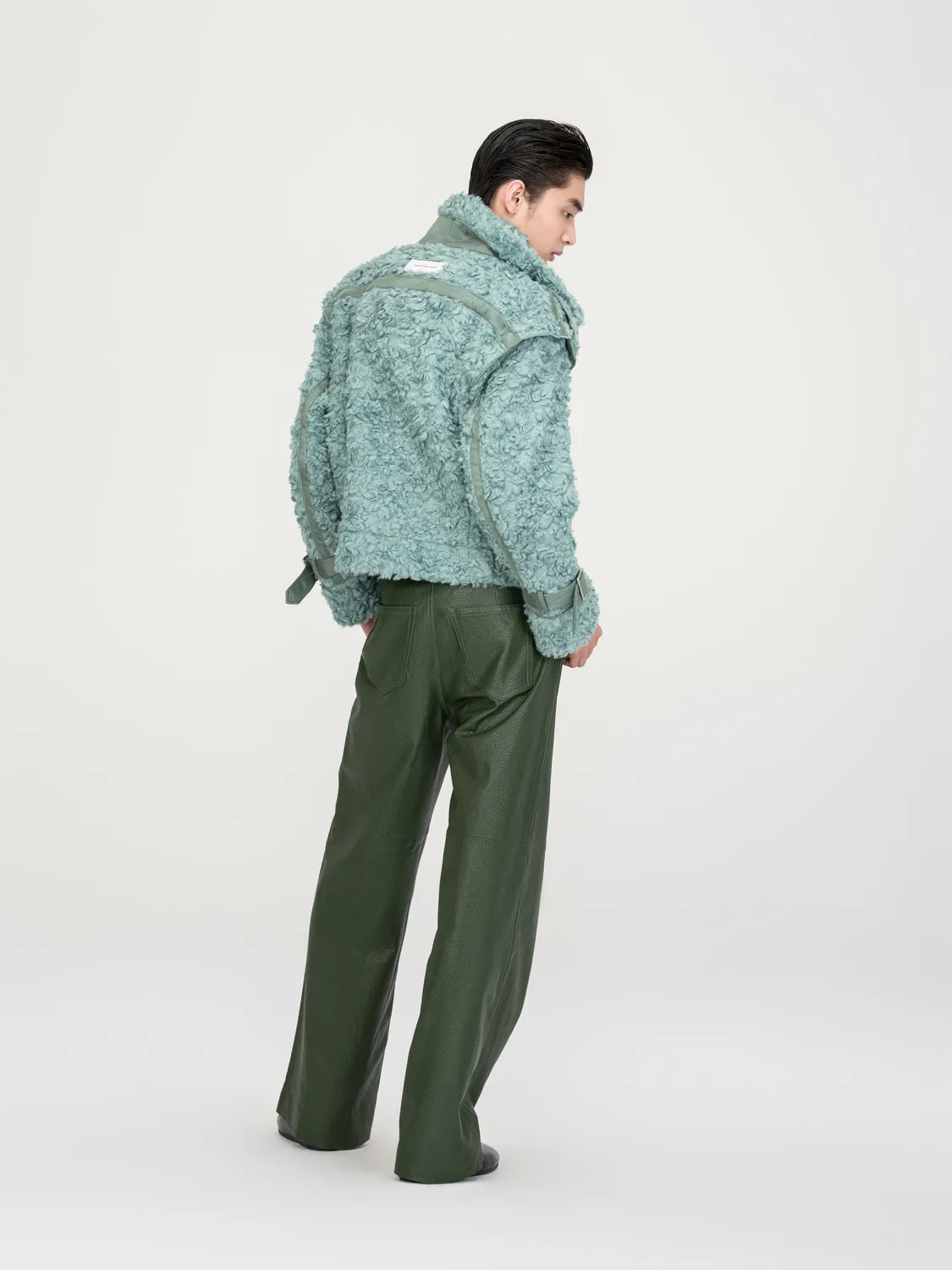 Feng Chen Wang Reversible Faux Shearling jakke grøn