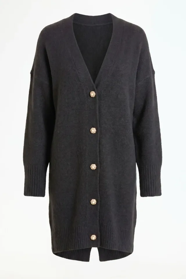 IN FRONT Mae cardigan uldblanding V-hals