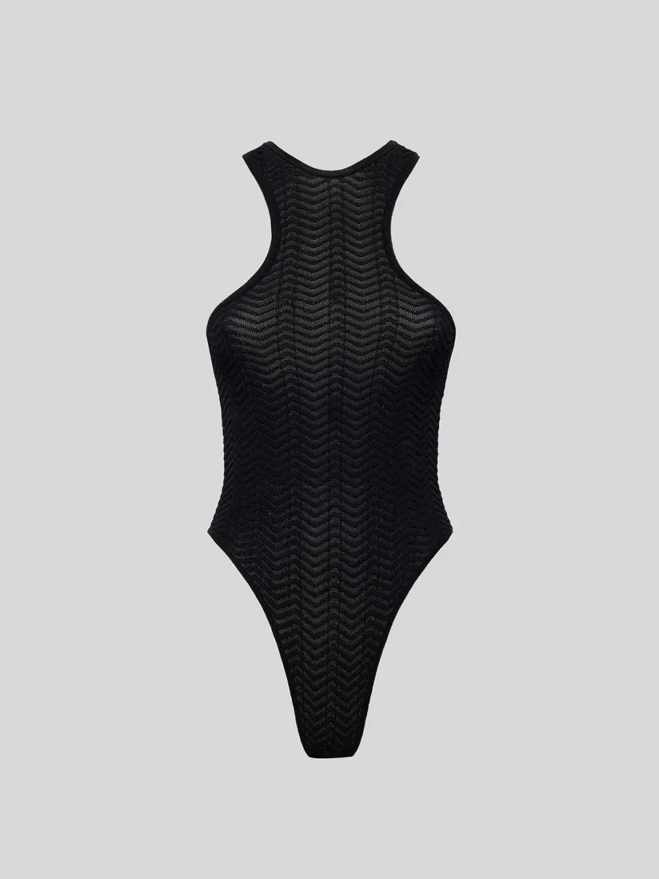 Laneus Knitted Bodysuit body sort viskose