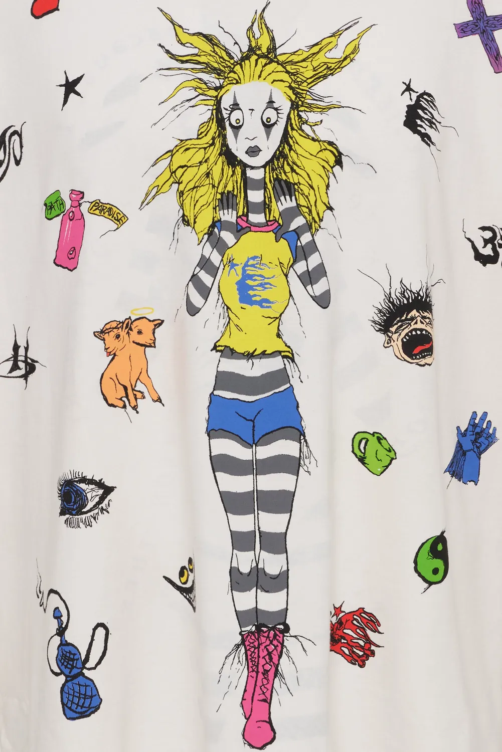 Hellstar Paradise Path longsleeve hvid print