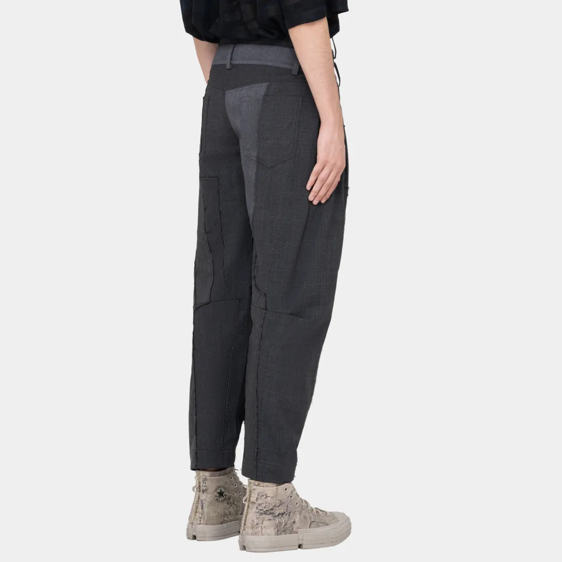 Feng Chen Wang Wool Patchwork bukser uld