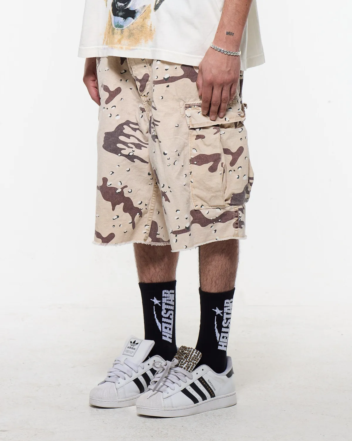 Hellstar Desert HSSS26SH1 cargo shorts brun