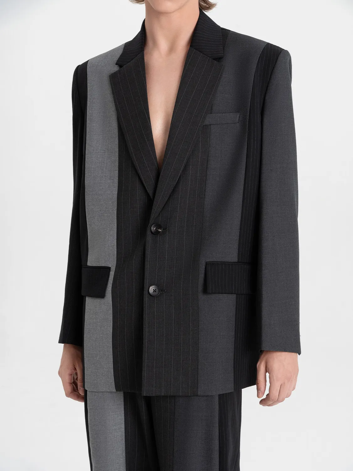 Feng Chen Wang Multi Panelled blazer jakke panel