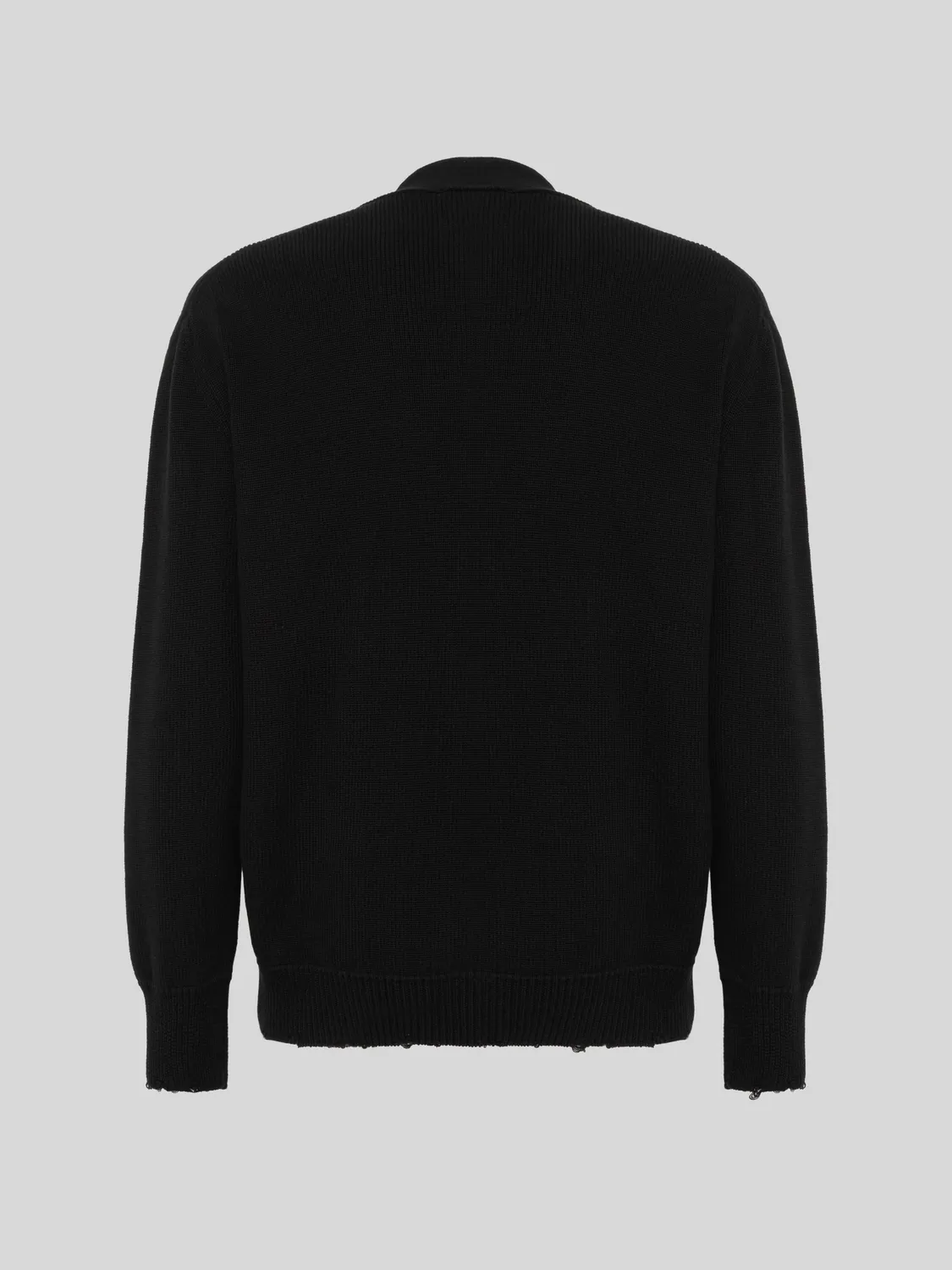 Laneus Used Effect cardigan sort bomuld