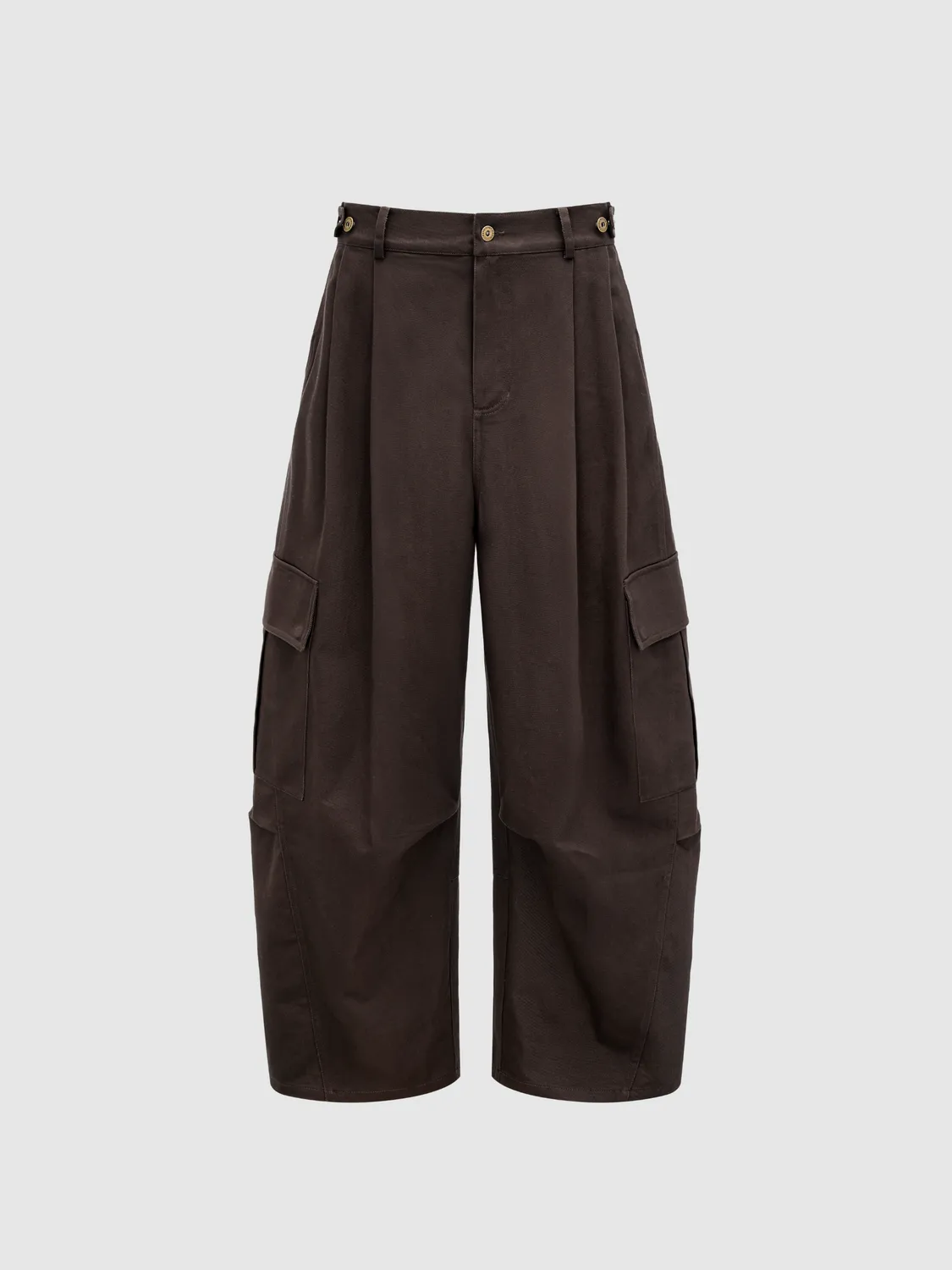 Feng Chen Wang Brown Loose Fit cargobukser brun