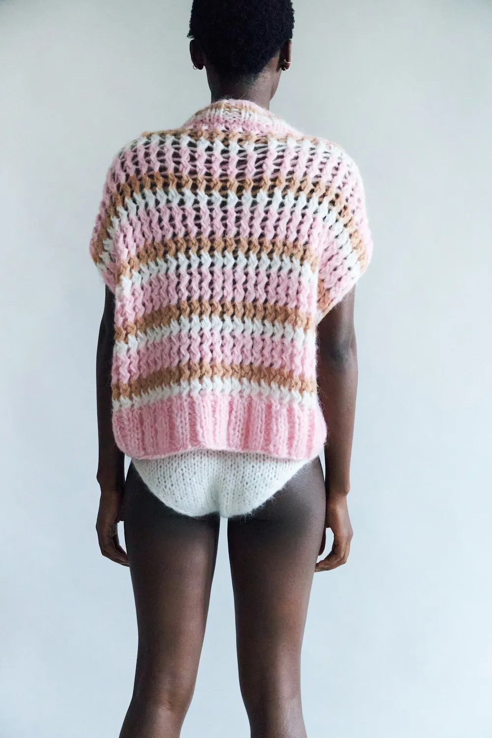 Dawnxdare Janie 219 strikvest super pink mohair