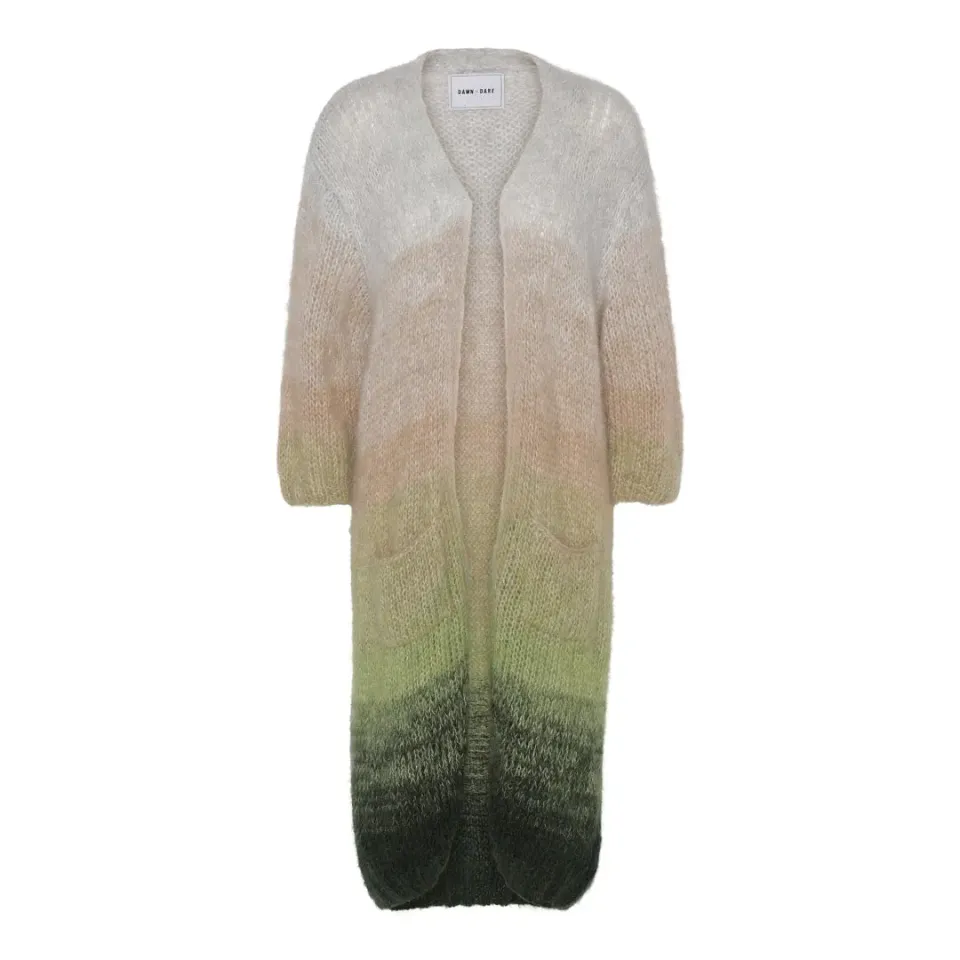 DAWNXDARE Florence 942 Emerald Multi cardigan mohair
