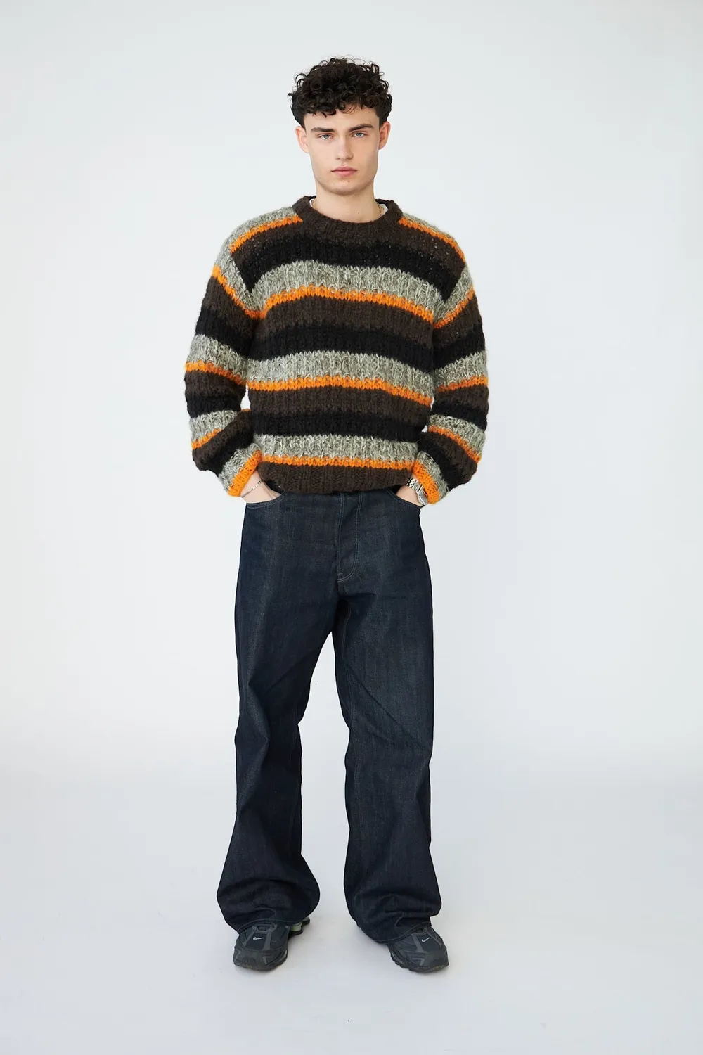 DAWNXDARE Savannah pullover 956 coffee stribet