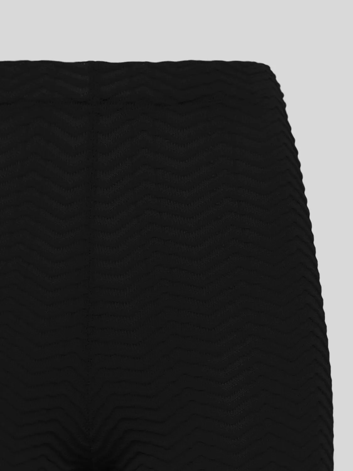 Laneus strikleggings sort viskose flare
