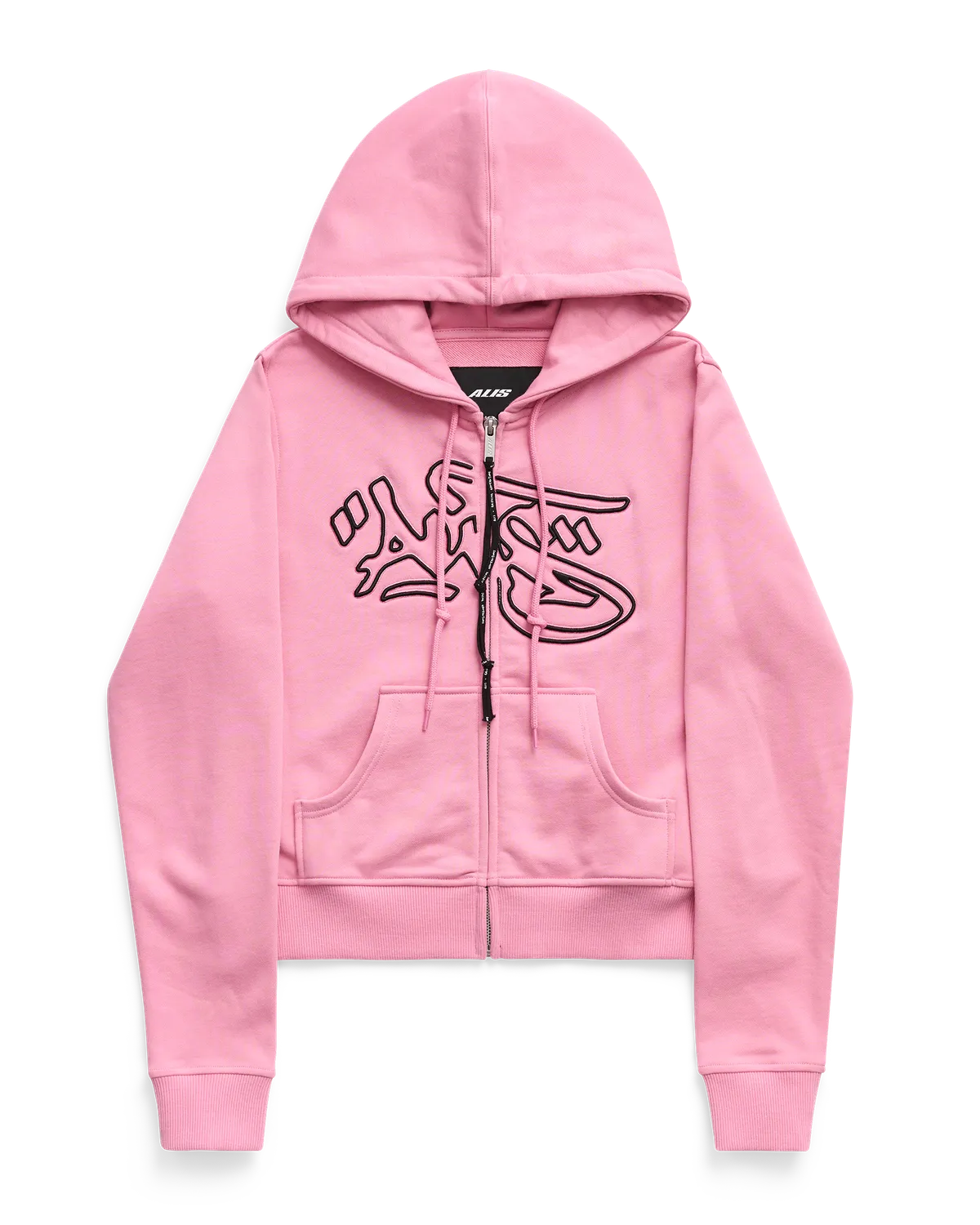 Alis Lauren hættetrøje pink cropped bomuld
