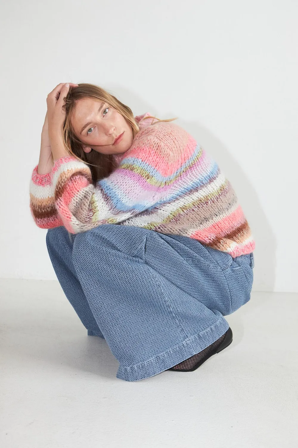 DAWNXDARE Genova striktrøje 919 Sorbet Multi – mohair