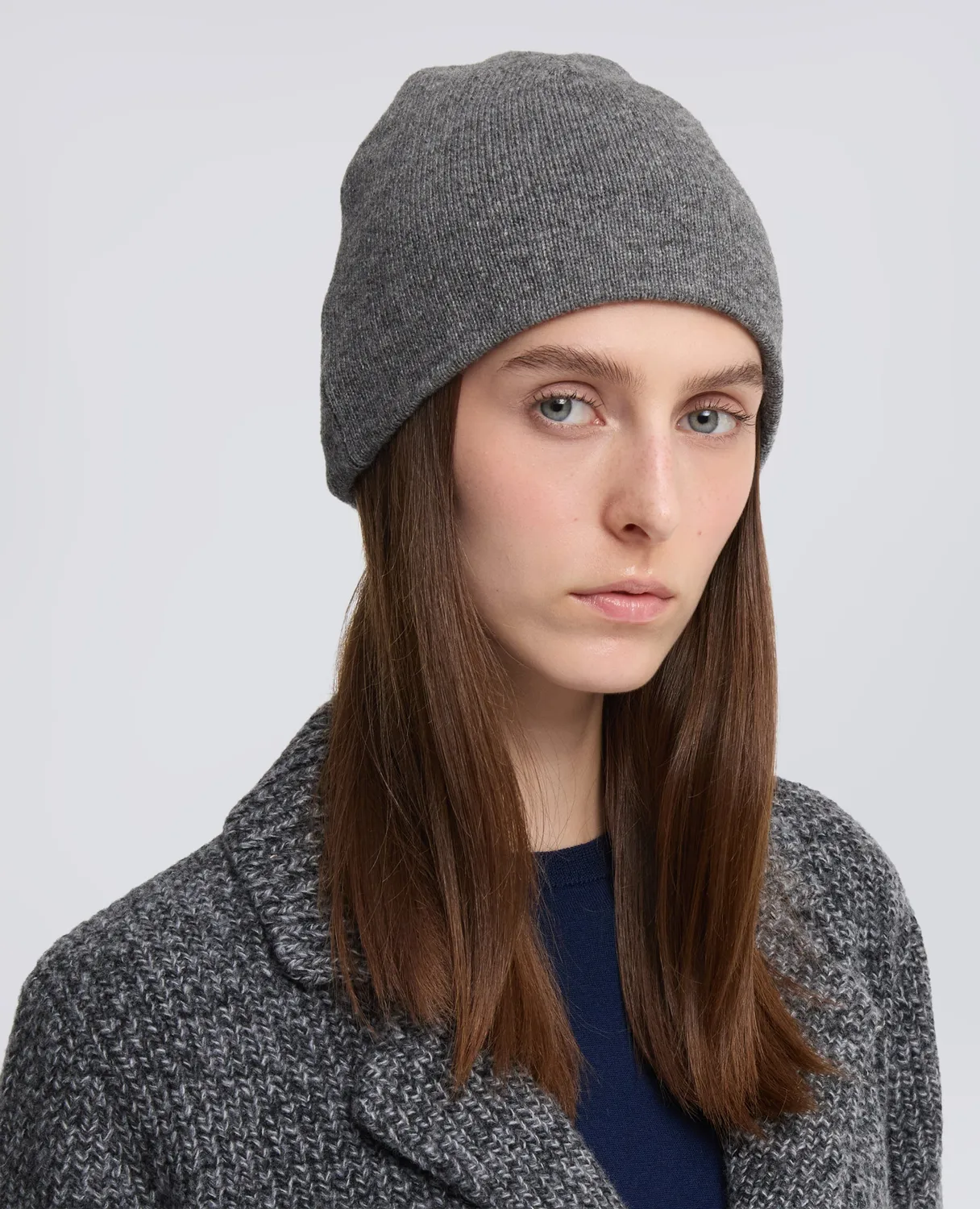 Aspesi hue uld cashmere yak grå