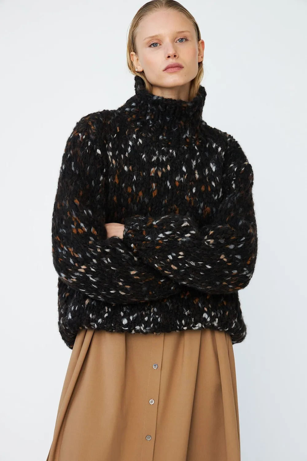 DAWNXDARE HOPE 199 sweater sort rullekrave