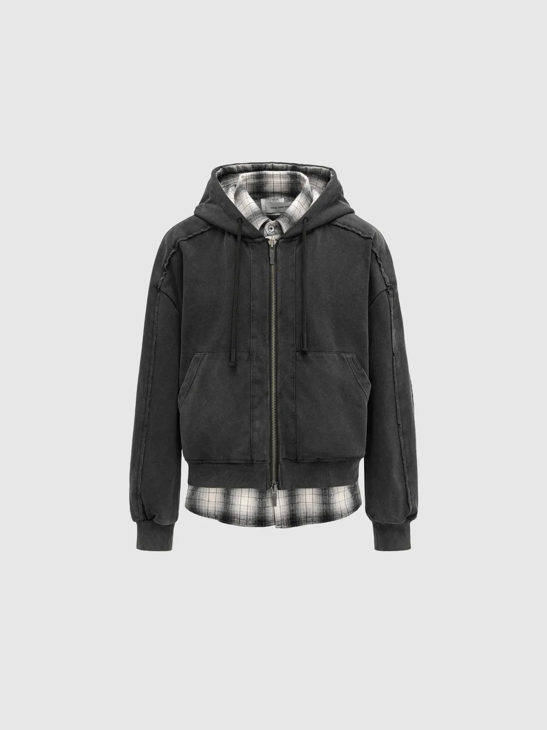 Feng Chen Wang Black Two-In-One Hoodie hættetrøje sort