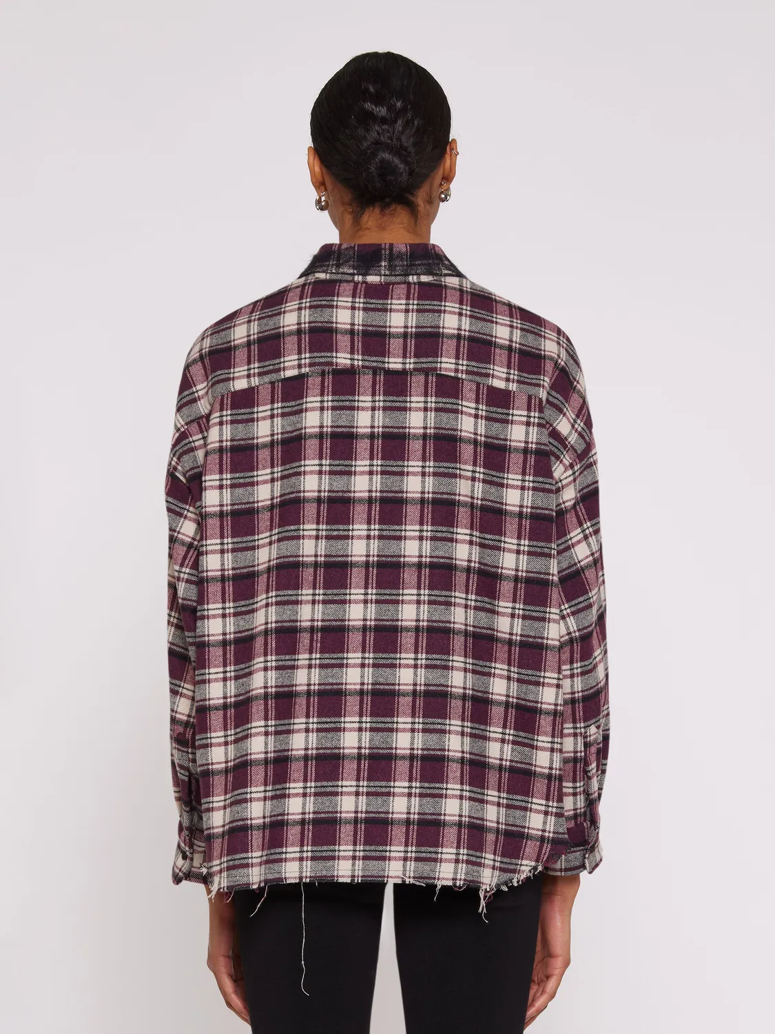 Laneus Oversize Check Flannel skjorte fico tern