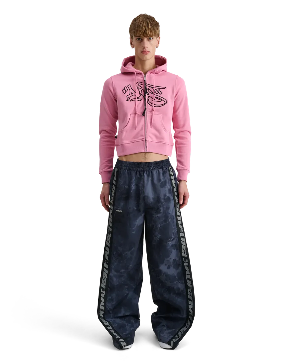 Alis Lauren hoodie Solid Pink cropped