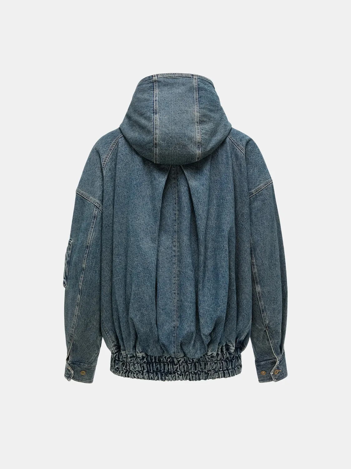 Feng Chen Wang Oversized bomberjakke med hætte