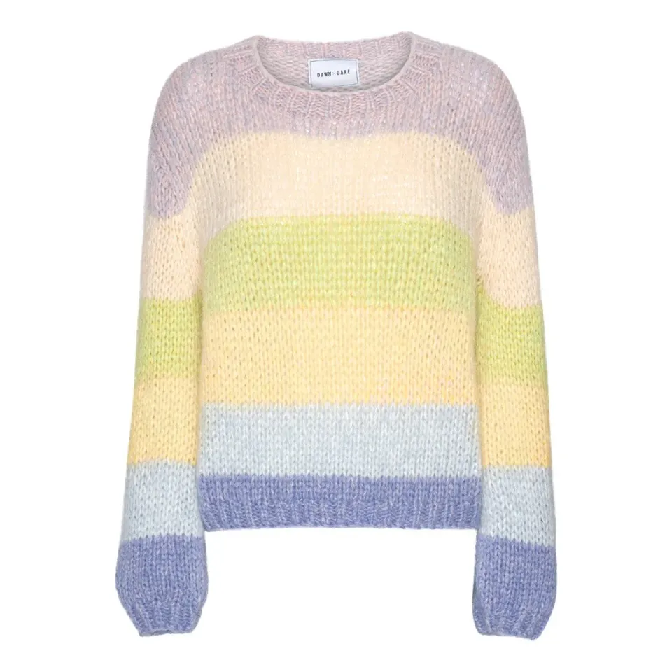 DAWNXDARE GIGI RAINBOW 542 strik pistacieblå mohair