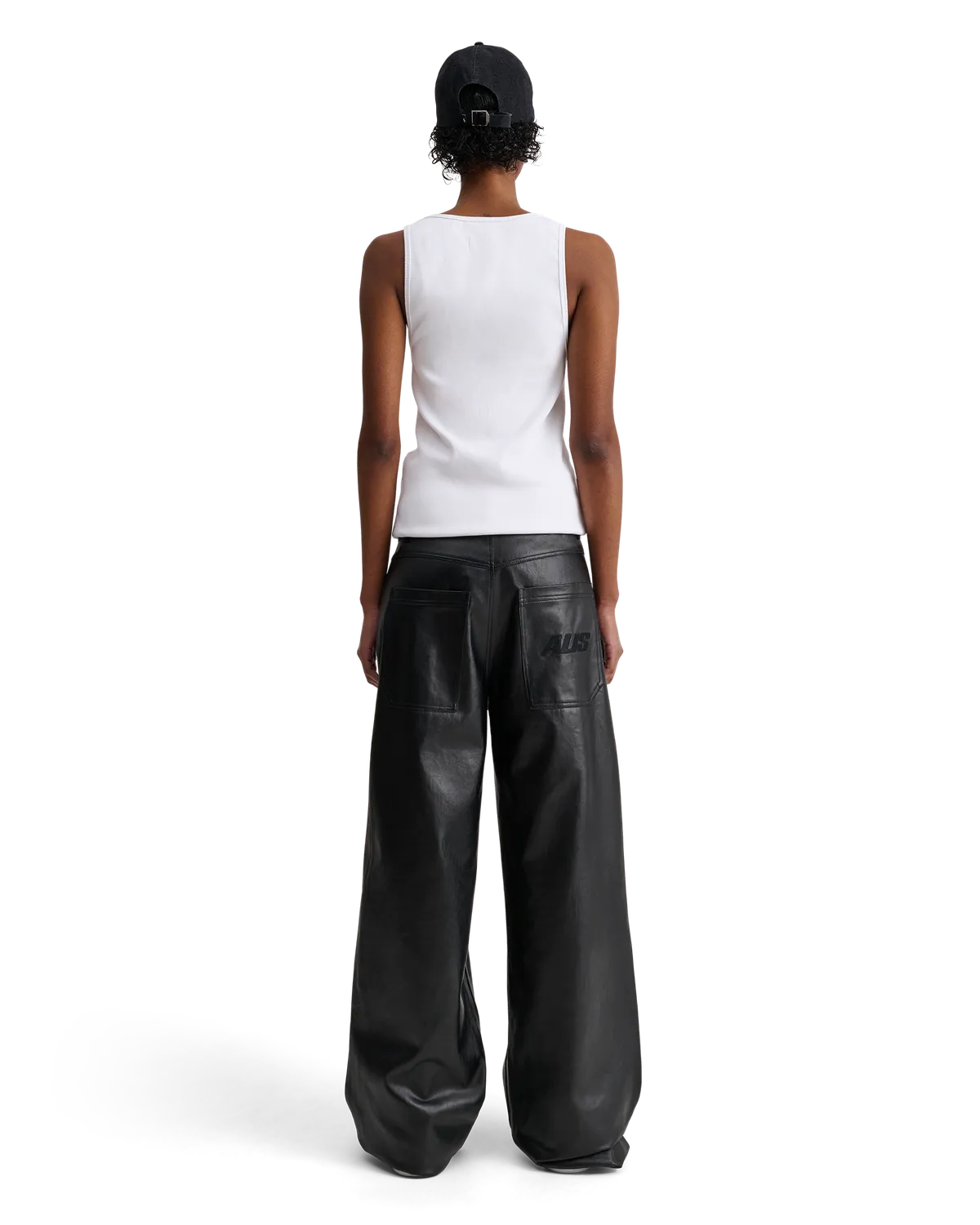 Alis Josh tanktop solid white XS-XL ribbet