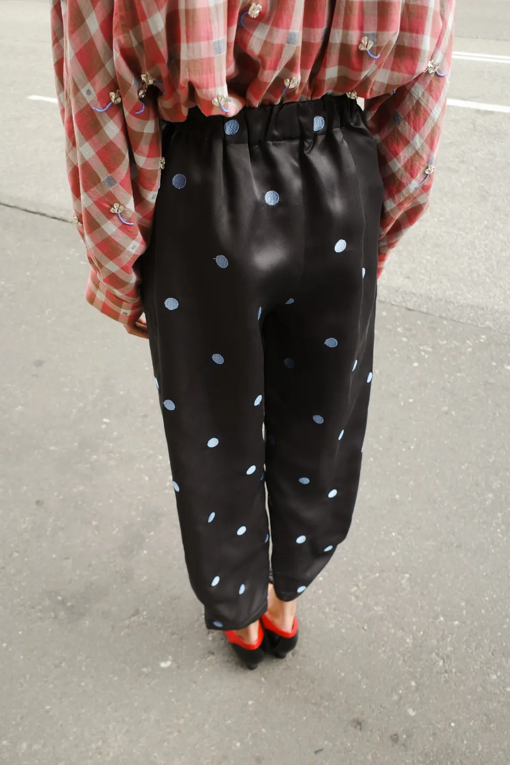 Caro Editions Coco Pants bukser silke broderi