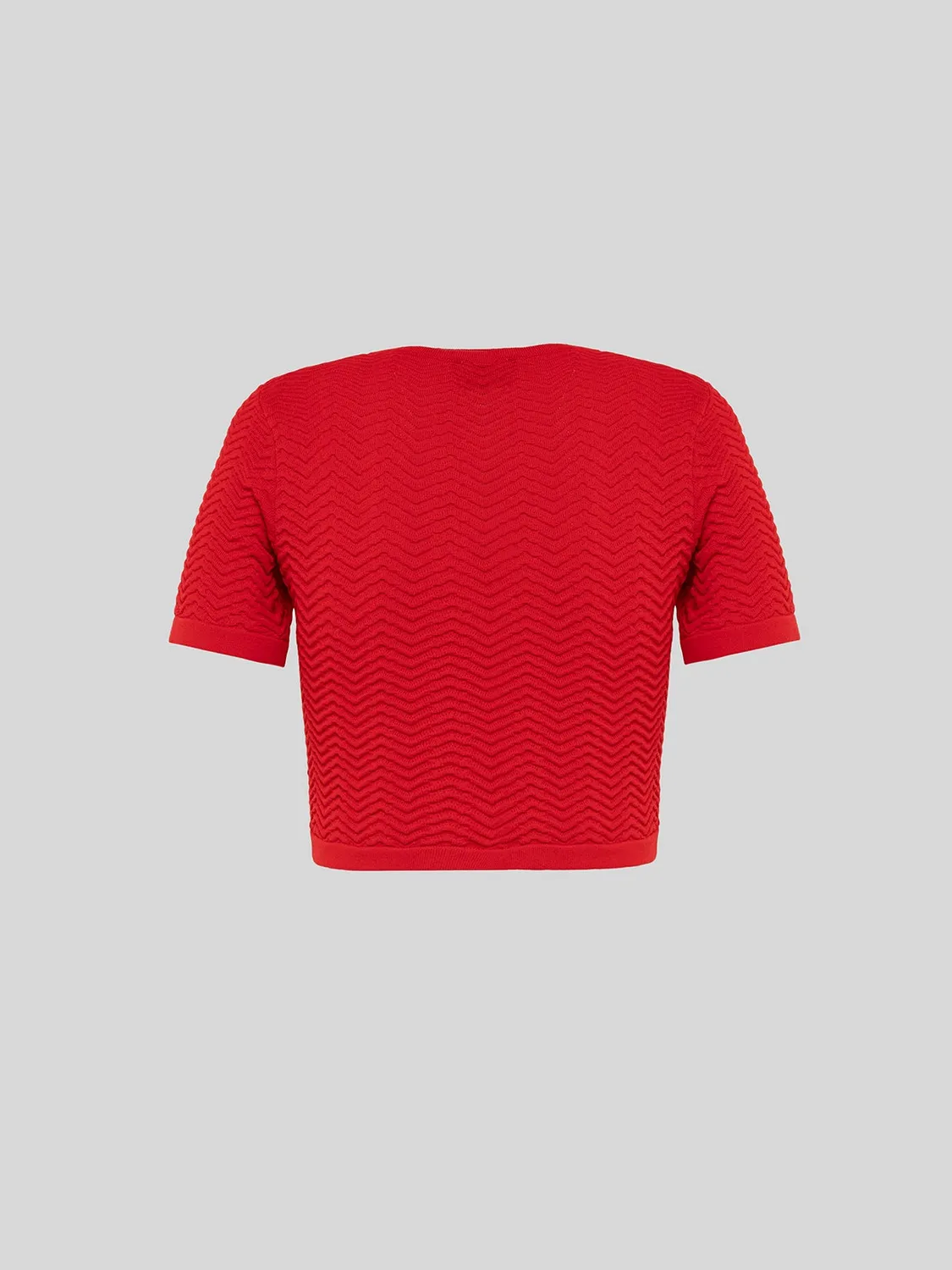 Laneus Knitted Top rød viskose slim fit