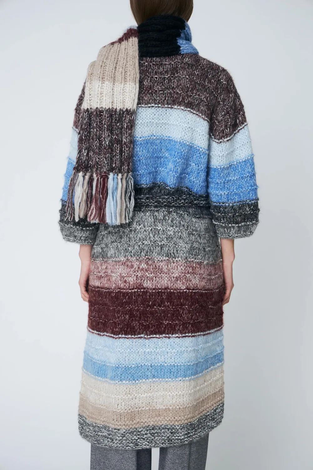 DAWNXDARE SCARF 940 tørklæde midnight raisin mohair