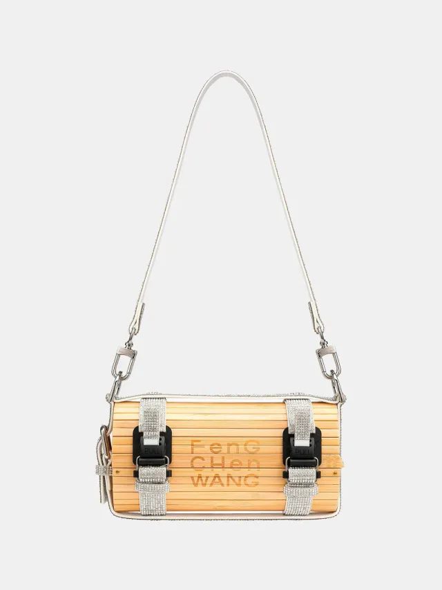 Feng Chen Wang Crystal Big Bamboo taske natur krystal