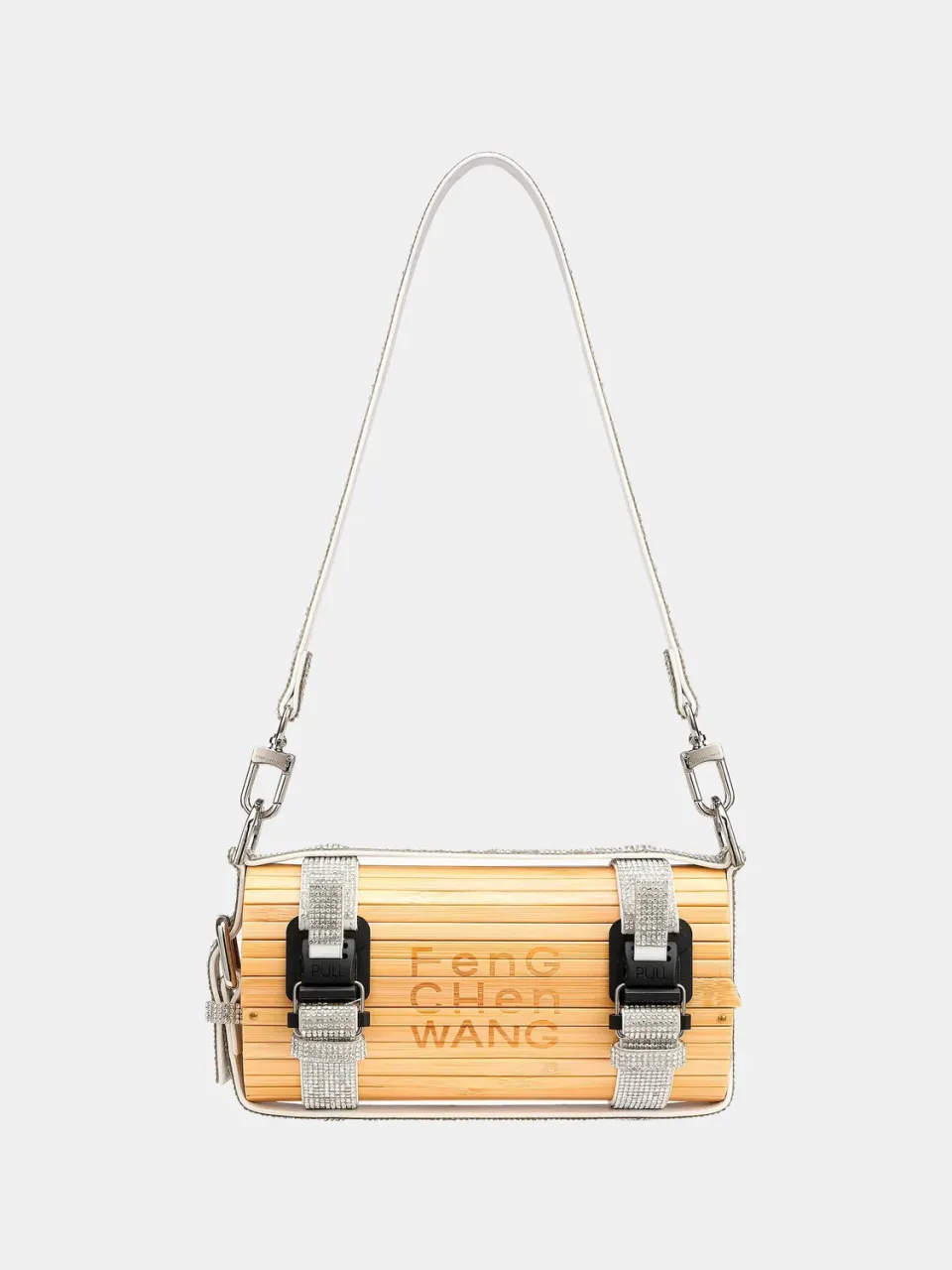 Feng Chen Wang Crystal Big Bamboo taske natur krystal