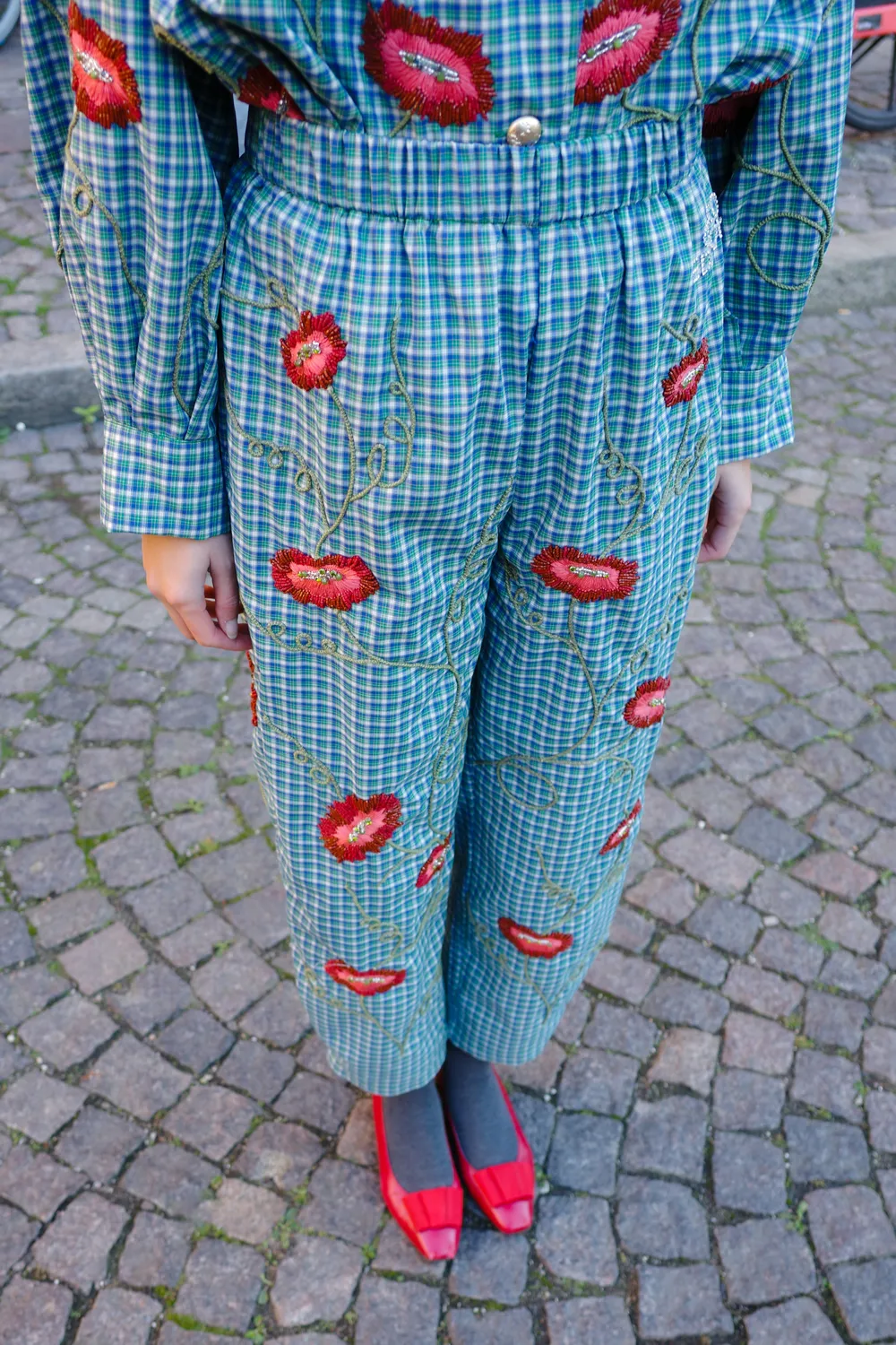 Caro Editions Coco bukser ternet bomuld broderi