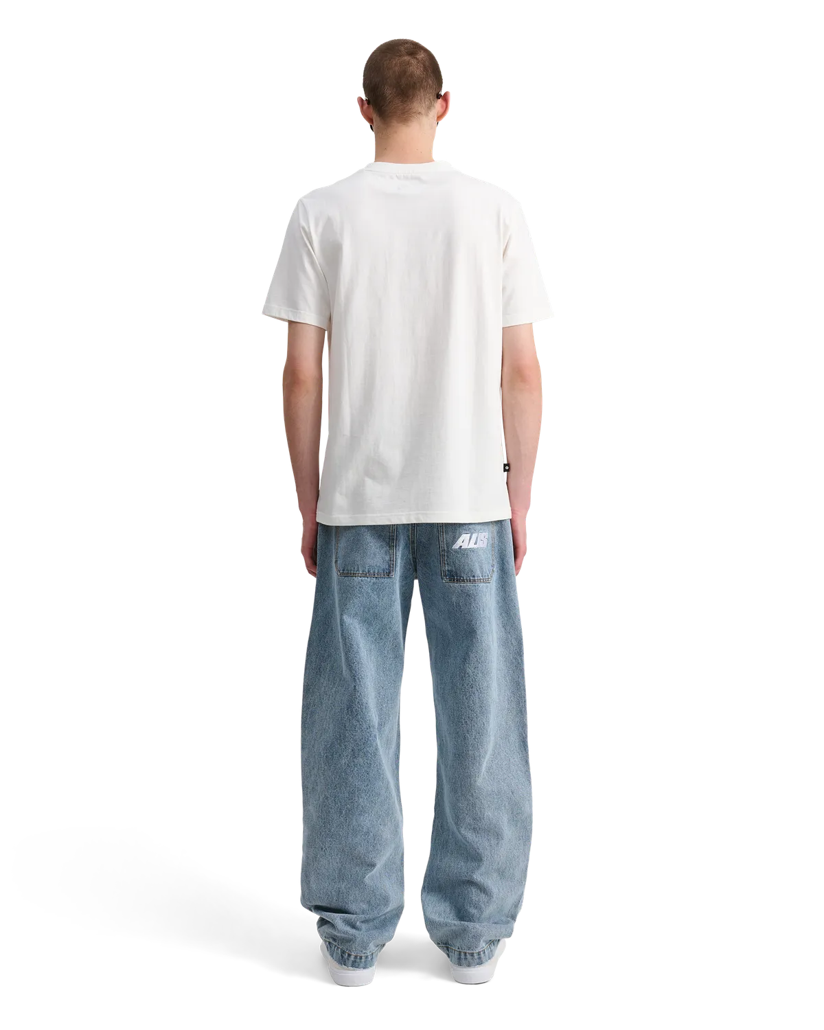 Alis Bam wide fit jeans Washed Light Blue