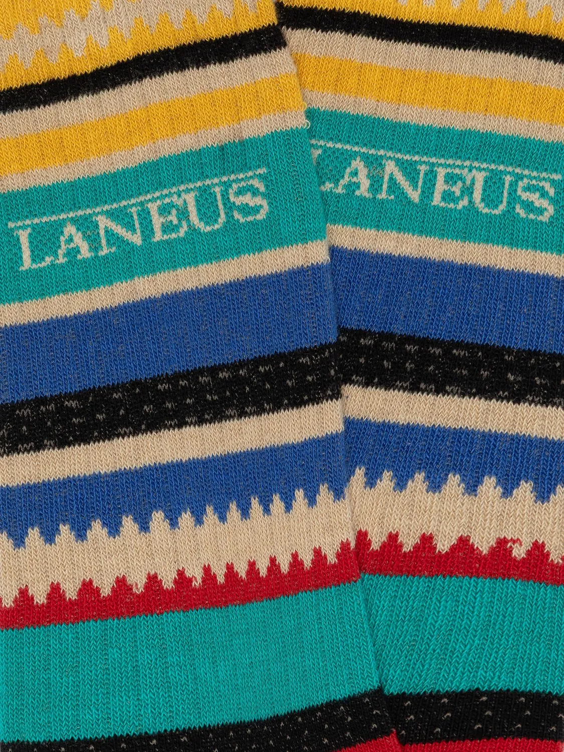 Laneus stribede sokker black-multicolor bomuld