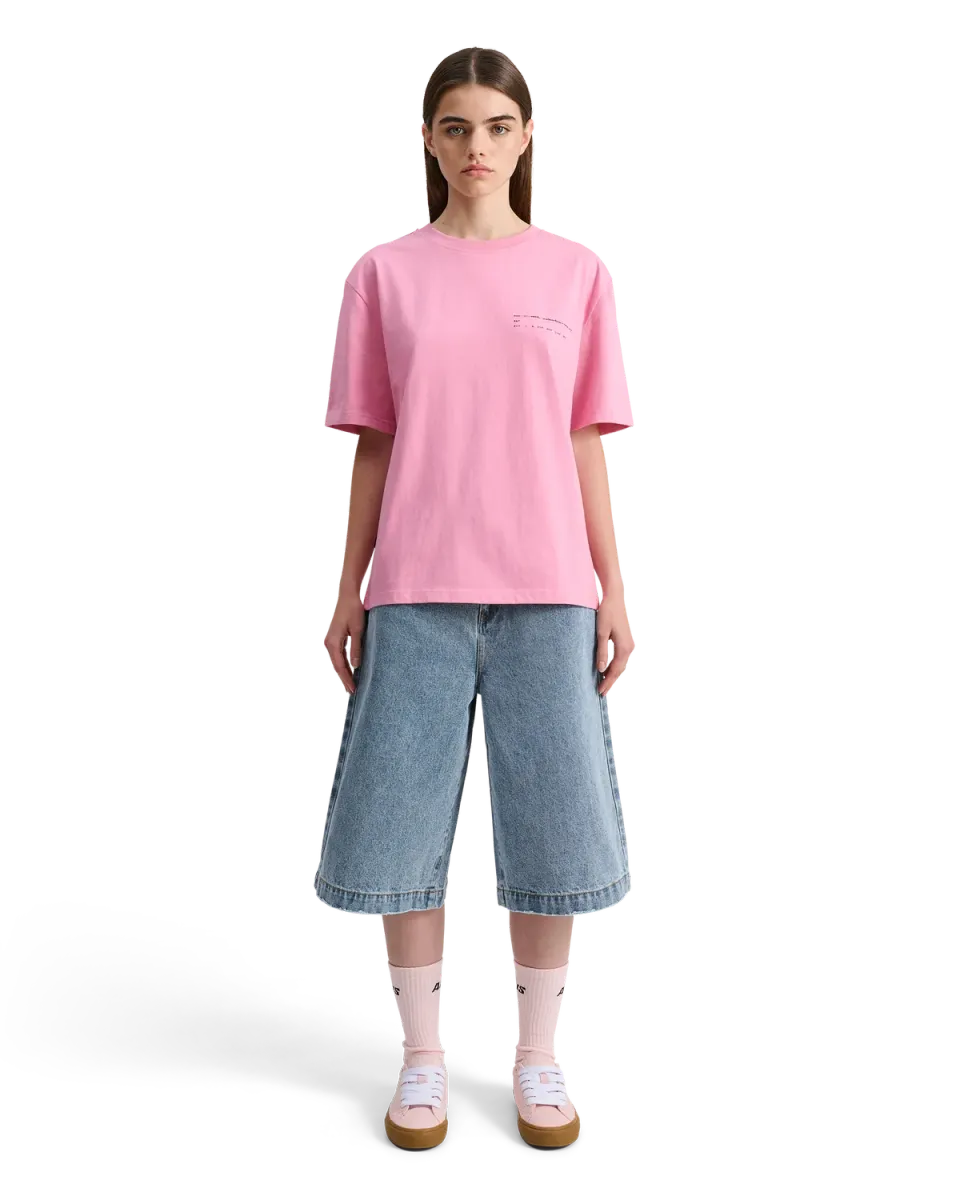 Alis Torey cropped t-shirt pink bomuld