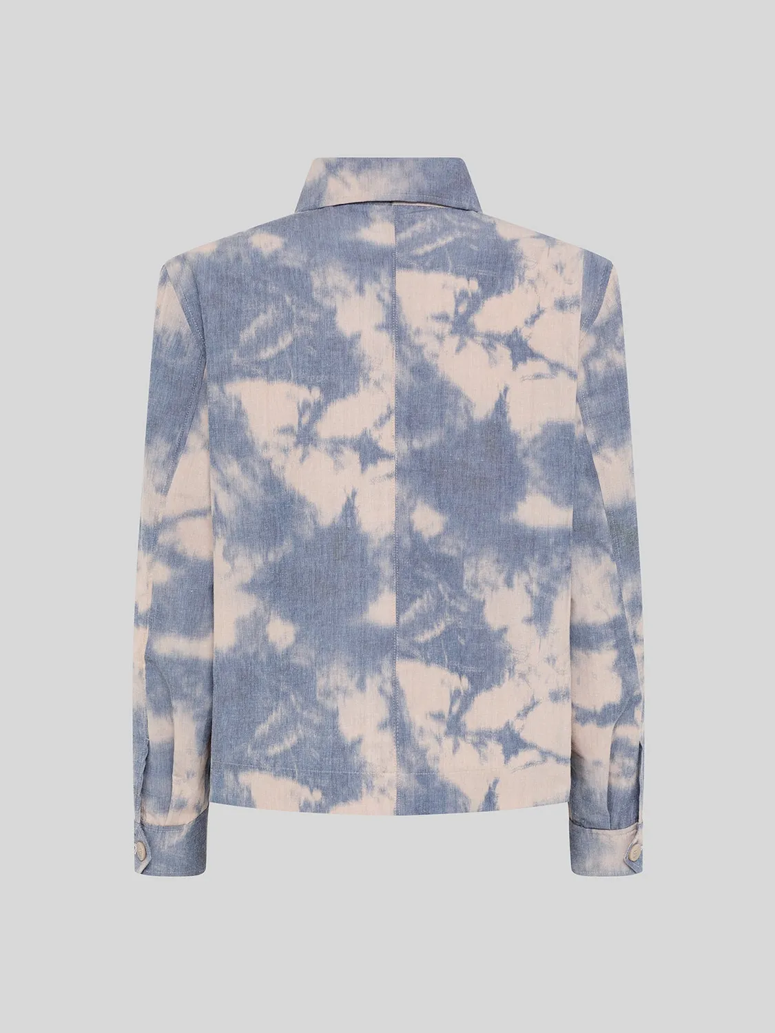 Laneus Tie Dye Zip-Up jakke blå/blå bomuld