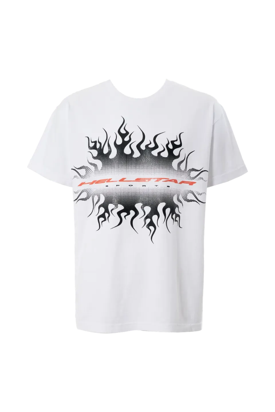 Hellstar Gradient Flame t-shirt hvid bomuld