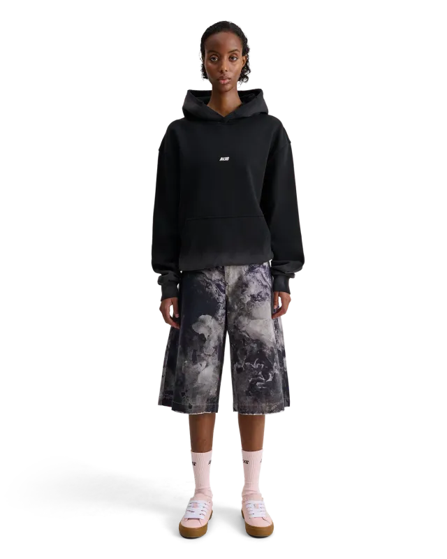 Alis Aori hættetrøje Faded Black 100% bomuld
