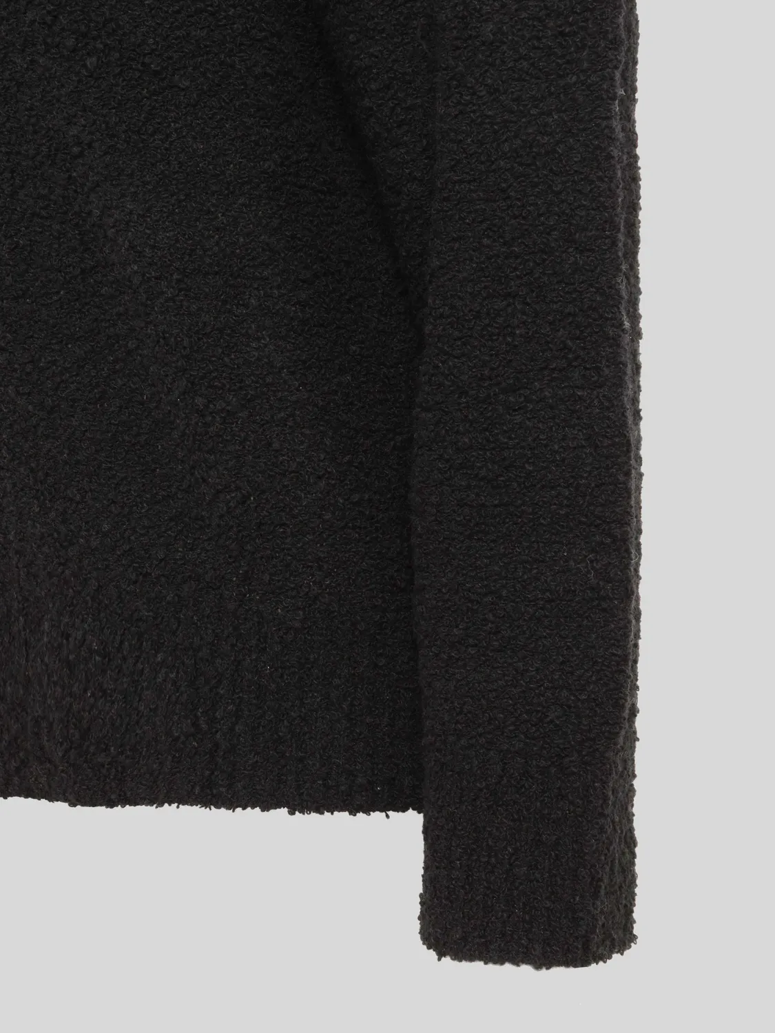 Laneus V-Neck Boxy sweater v-hals sort uld