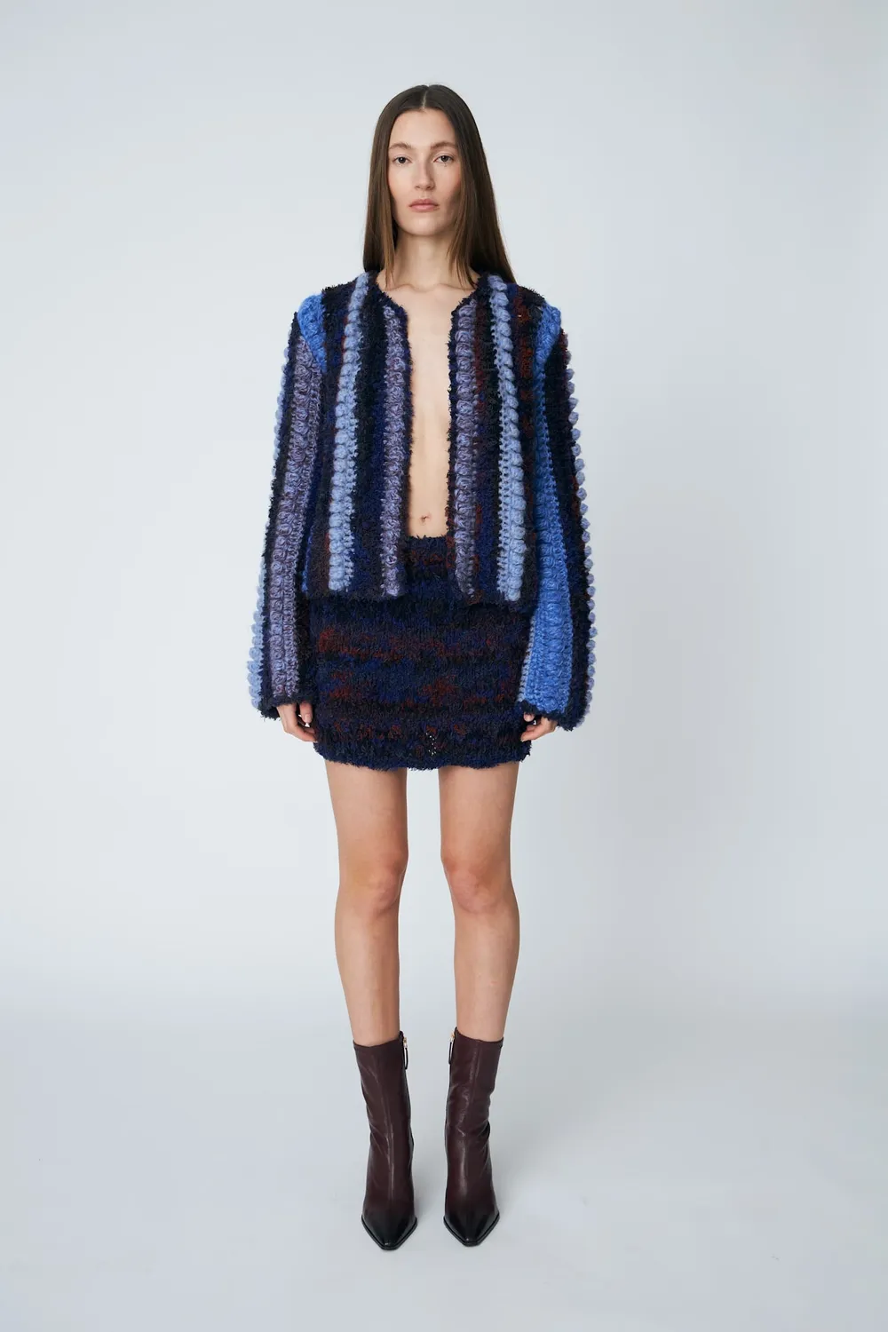DAWNXDARE Palma strik cardigan 940 midnight shadow