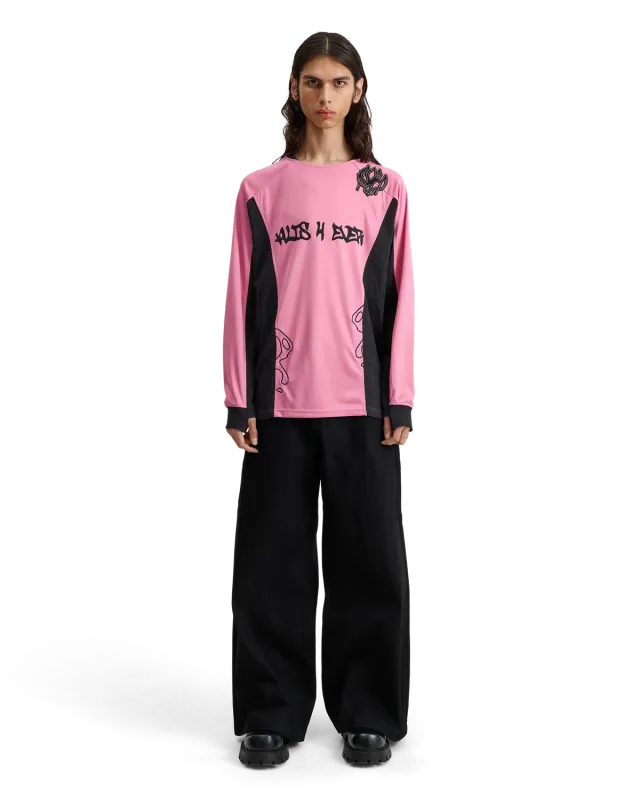 Alis Coen langærmet trøje sort pink