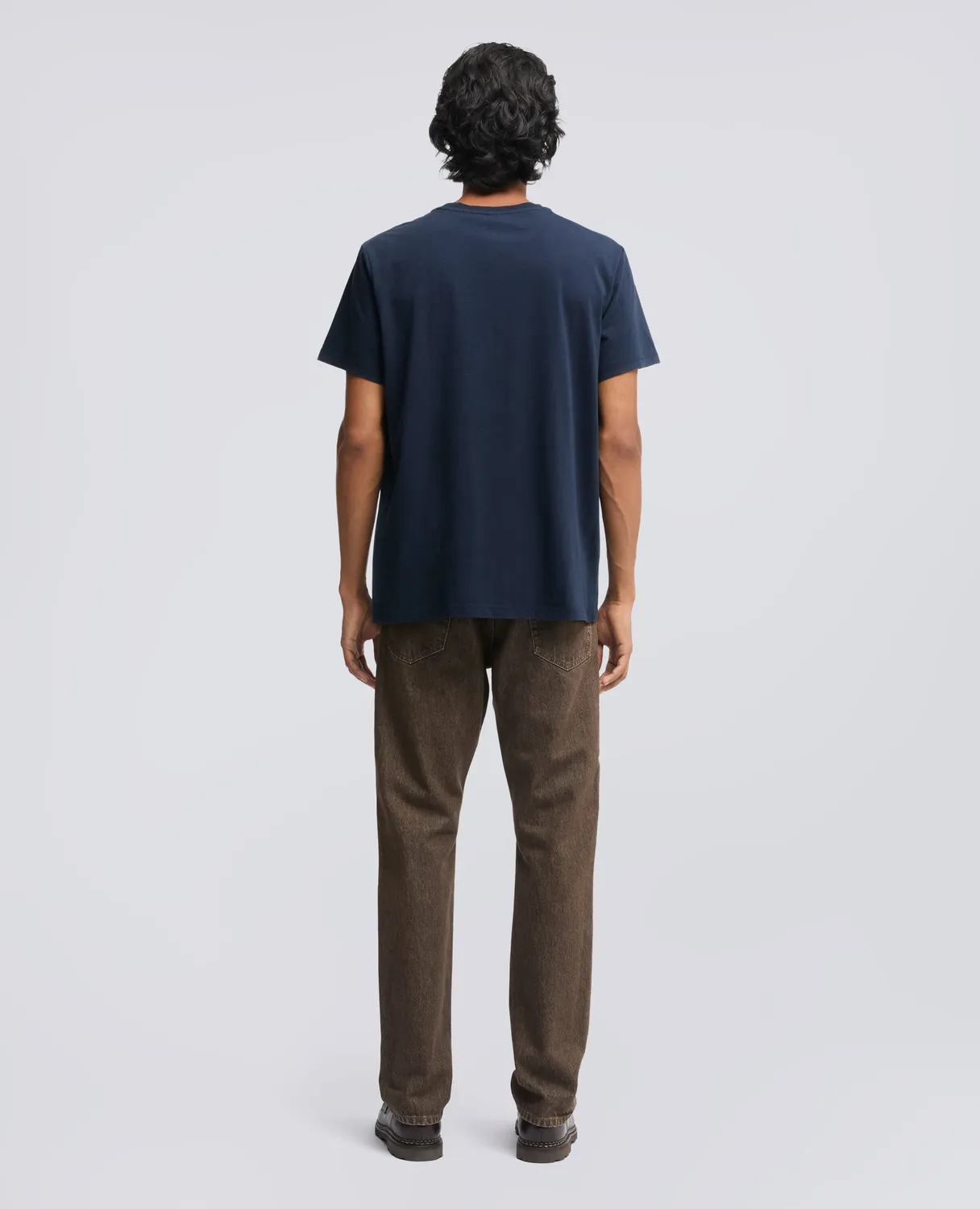 Aspesi Silenzio t-shirt navy bomuld regulær