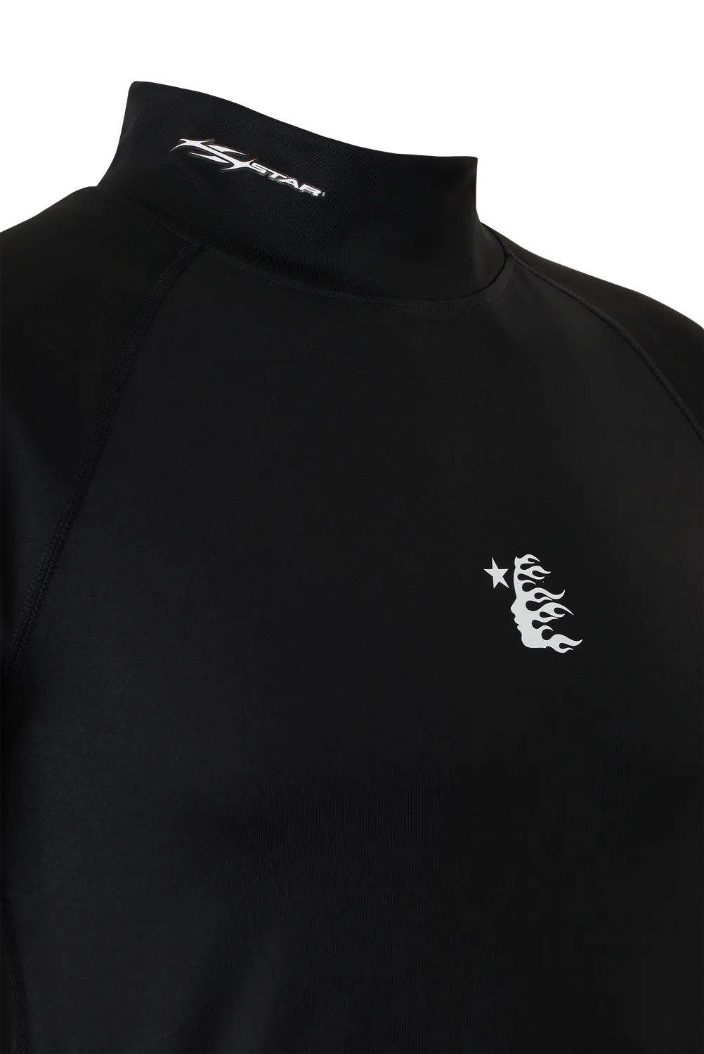 Hellstar Sports Mockneck kompressionstrøje sort tætsiddende